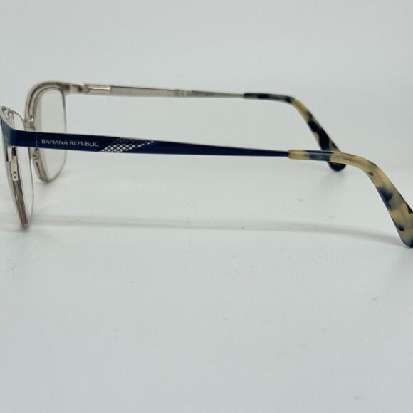 Banana Republic Pandora OKY2 Blue Gold 52 x 17 135 mm Eyeglass Frame H14565 - Picture 3 of 9